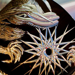 ClayWhispers Handcrafted Soaring Dragon Whisky Glass With Wooden Box