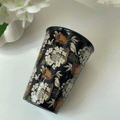 Handcrafted Embossed Coffee Cup with High-Temperature Underglaze (400ml)