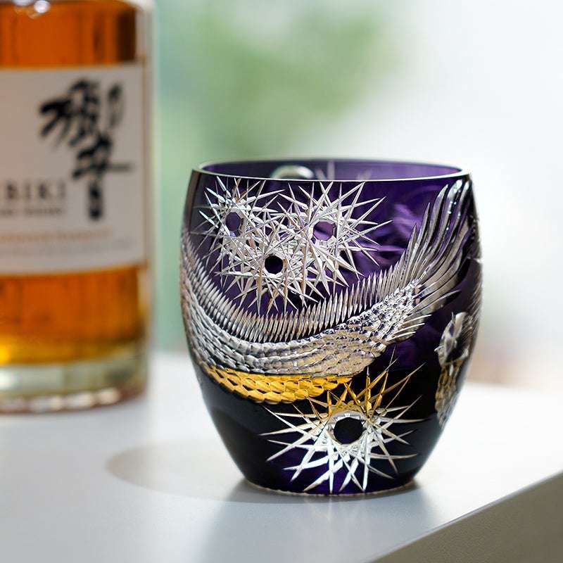 ClayWhispers Handcrafted Majestic Dragon Whisky Glass With Wooden Box