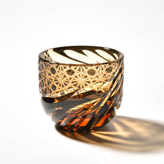 Edo Kiriko Sake Set of 6 | Handcrafted Crystal Sake Cups with Gift Box