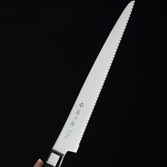 Tojiro DP VG10 Japanese Bread Knife 8.5" (215mm) | Professional Serrated Slicer F-828