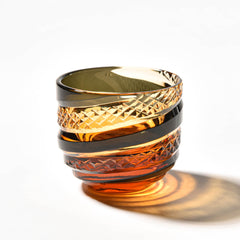 Edo Kiriko Sake Set of 6 | Handcrafted Crystal Sake Cups with Gift Box