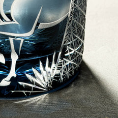 Edo Kiriko Meiba Whisky Glass — Japanese Hand-Cut Art With Gift Box