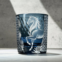 Edo Kiriko Meiba Whisky Glass — Japanese Hand-Cut Art With Gift Box