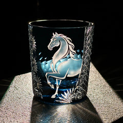 Edo Kiriko Meiba Whisky Glass — Japanese Hand-Cut Art With Gift Box