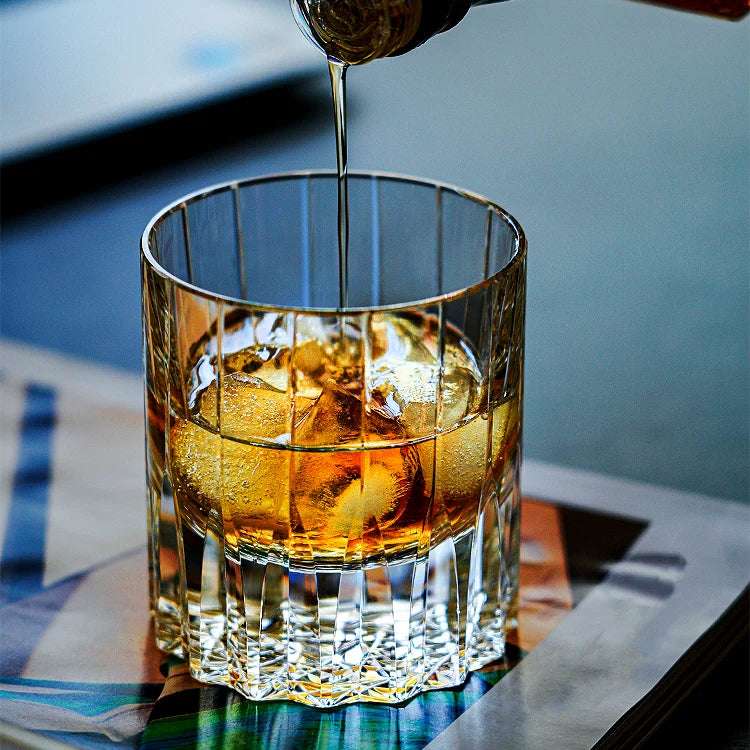 ClayWhispers Multi-Color Edition Dazzling Whisky Glasses With Wooden Box