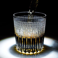 ClayWhispers Handcrafted Stellar Nexus Whisky Glass With Wooden Box