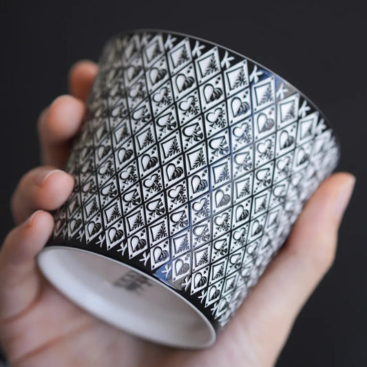 Mr. Magic Series Paperboard Themed Under-Glaze Floral Handcrafted Cup(220ML)