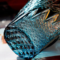 Edo Kiriko Tanma Whisky Glass | Handcrafted Crystal Tumbler with Wooden Gift Box