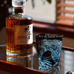 Edo Kiriko Tanma Whisky Glass | Handcrafted Crystal Tumbler with Wooden Gift Box