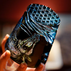 Edo Kiriko Tanma Whisky Glass | Handcrafted Crystal Tumbler with Wooden Gift Box