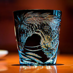 Edo Kiriko Tanma Whisky Glass | Handcrafted Crystal Tumbler with Wooden Gift Box