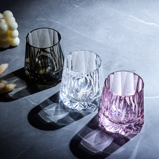 Edo Kiriko Handcrafted Kage Hana Whisky Glass