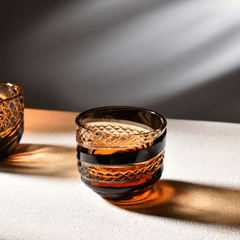 Edo Kiriko Sake Set of 6 | Handcrafted Crystal Sake Cups with Gift Box