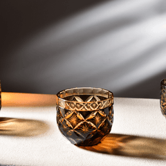 Edo Kiriko Sake Set of 6 | Handcrafted Crystal Sake Cups with Gift Box