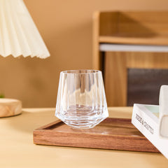 Edo Kiriko Handcrafted Hikari Tsuzumi Whisky Glass