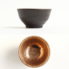 Jinpo Handcrafted Kinsai Gold Leaf Ochoko Sake Set with Wooden Gift Box