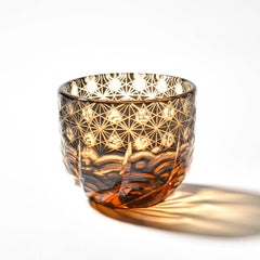 Edo Kiriko Sake Set of 6 | Handcrafted Crystal Sake Cups with Gift Box