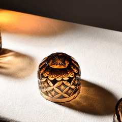 Edo Kiriko Sake Set of 6 | Handcrafted Crystal Sake Cups with Gift Box