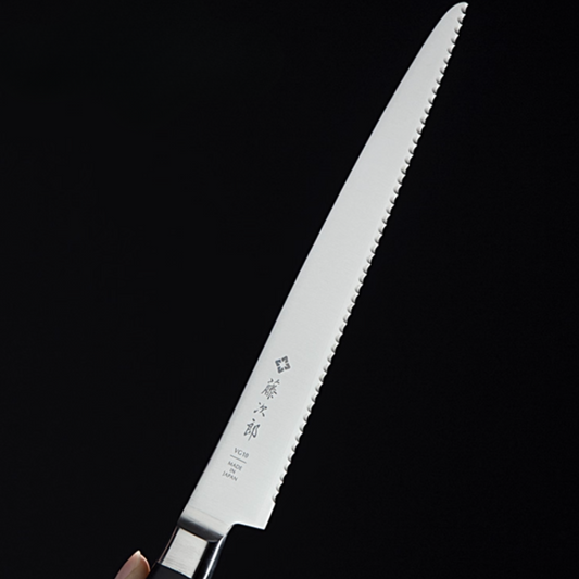 Tojiro DP VG10 Japanese Bread Knife 8.5" (215mm) | Professional Serrated Slicer F-828