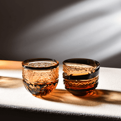 Edo Kiriko Sake Set of 6 | Handcrafted Crystal Sake Cups with Gift Box