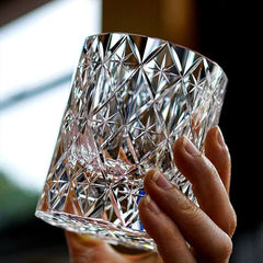 ClayWhispers Handcrafted Celestial Whisky Glass With Wooden Box