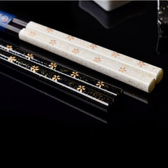 Kawai Cherry Blossom Japanese Handcrafted Couple Chopstick Gift Set