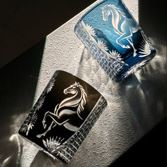 Edo Kiriko Meiba Whisky Glass — Japanese Hand-Cut Art With Gift Box