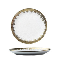 Matte Ceramic Rounded Serving Plates