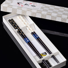 Kawai Cherry Blossom Japanese Handcrafted Couple Chopstick Gift Set