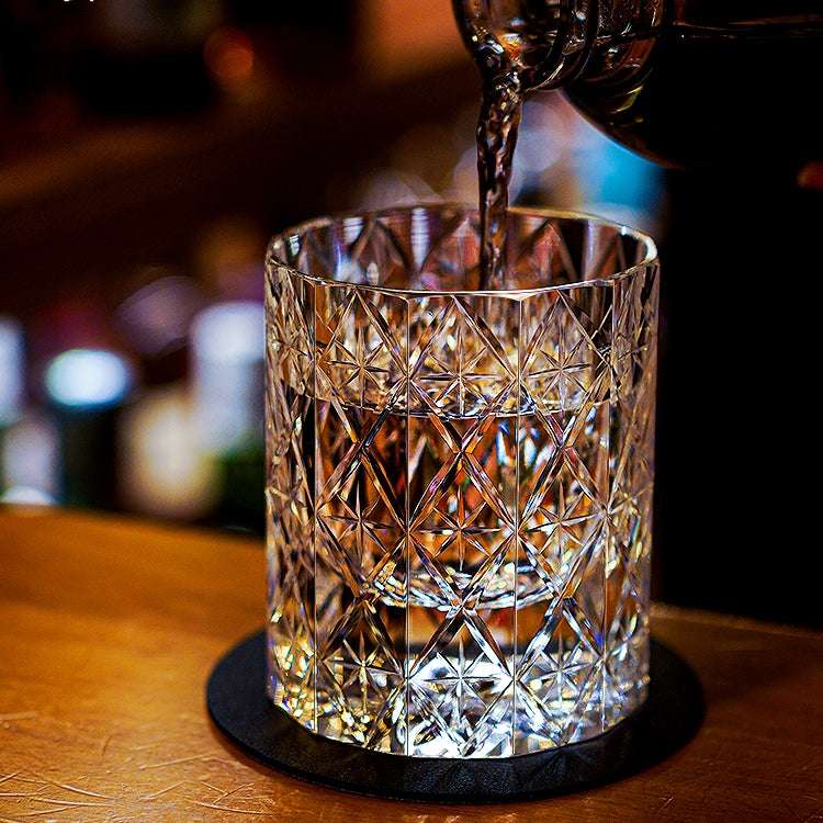 ClayWhispers Handcrafted Celestial Whisky Glass With Wooden Box
