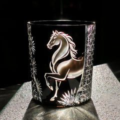 Edo Kiriko Meiba Whisky Glass — Japanese Hand-Cut Art With Gift Box