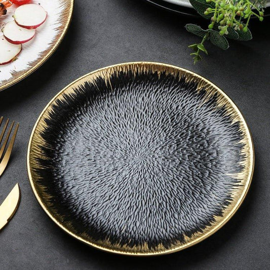 Matte Ceramic Rounded Serving Plates