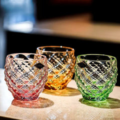 Bohemia Chroma Crystal Whisky Glasses with Stand – Elegant and Vibrant
