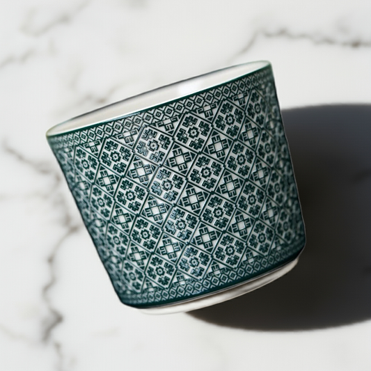 "Four Seasons Return" Under-glaze Floral Handcrafted Cup (220ML)