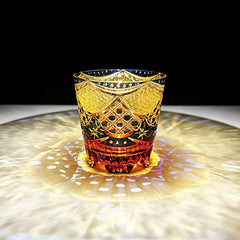 Edo Kiriko Golden Nightfall Hand-Cut Whisky Glass